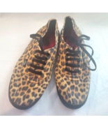 Vans Shoes Mens 8 Womens 9.5 Leopard Print Canvas Sneakers - £20.97 GBP
