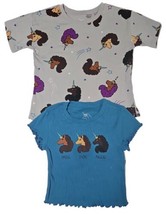 Afro Unicorn 2pk Girls Size Medium (7-8) T-Shirts New W/Tags - £6.99 GBP