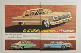 1962 Print Ad The 1963 Chevrolet Impala &amp; Bel Air Chevy Jet Smooth - £13.79 GBP