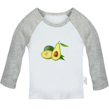 Babies Cute T-Shirts Infant Fruit Avocado Graphic Tees Tops Newborn Kids Clothes - £7.93 GBP+