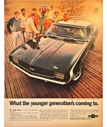 Chevrolet The Hugger SS Coupe with rally sport young gen-1969 Vintage Pr... - $11.73