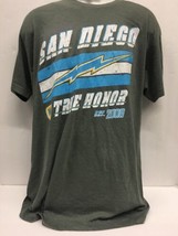  San Diego Chargers Mens Gray Short Sleeve Tshirt Size XL - $9.65