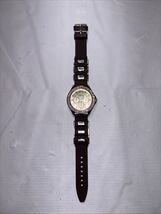Women’s Gold Watch With Cubic Zirconia And Brown Band - $14.85