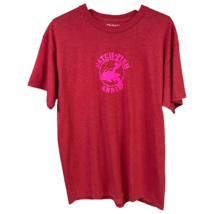Catch Fish Annie Mens Gildan Graphic T-Shirt Red Crew Neck Merch L - £10.61 GBP