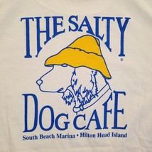 The Salty Dog Cafe Shirt Adult Large White Beach Bar Grill Marina Hilton... - £15.93 GBP