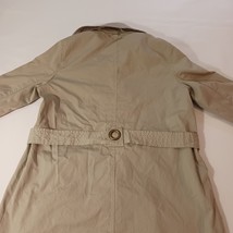 Via Spiga 70103P Women's Cotton Tan/Khaki Jacket Coat With Belt Size 6 image 13