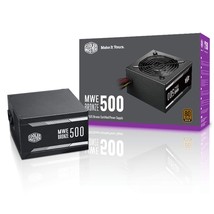 Cooler Master MWE Bronze 500 Watt 80 Plus Certified Power Supply, 3 Year  - £120.67 GBP