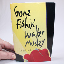 SIGNED Gone Fishin&#39; Easy Rawlins Novel Hardcover Book With DJ By Walter ... - $14.50