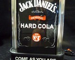 ILLUMINATED JACK DANIEL&#39;S Hard Cola Come as YOU are Bar Display Sign &amp; B... - $197.95