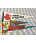 World&#39;s Fair 1982 Tennessee Pennant Vintage Incline Railway Memphis - $49.36 CAD