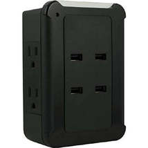 GE Wall Tap Surge Protector - 4 Outlets - 4 USB 4.2A Total Output Charging Ports - £19.18 GBP