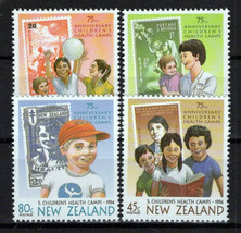 New Zealand B145-B148 MNH Semi-Postal Children&#39;s Health Camp ZAYIX NZES0075M - £2.83 GBP