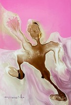 Jose Tonito Original Painting.FIGURE 25.Organic Surrealism.Otherworldly art - $33.25