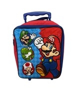 Super Mario Kids Rolling Carry-On Suitcase with Luigi, Yoshi & Toad Characters - $22.50