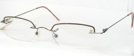 Lassalle H019-7 Brown /SILVER Grey Eyeglasses Glasses 50-21-140mm Italy (Notes) - $65.53