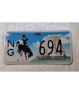 VINTAGE WYOMING LICENSE PLATES (PAIR)  NO LONGER IN USE-  AIR NG 694 - $18.00