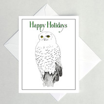 Snowy owl card w thumb200