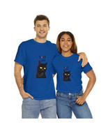 funny cat gives middle finger t shirt bad attitude kitty tee gift idea - £13.18 GBP - £18.26 GBP