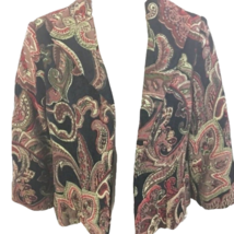 Collection By Harve Benard Womens Jacket Multicolor Paisley Lined Open 8 New - £18.97 GBP