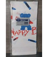 Hallmark Crayola Bear Happy Birthday Border Paper Table Cover 54x102 Sea... - $18.53