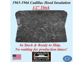NEW 1965-1966 CADILLAC HOOD INSULATION PAD - 1/2&quot; THICK - IN STOCK - $108.89