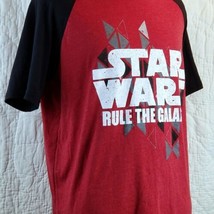 Star Wars T-Shirt Rule The Galaxy Red & Black Jersey Tshirt XL Men's Sizing Tee image 2