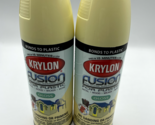 2 Krylon Fusion For Plastic Spray Paint 2334 Buttercream 12 oz Discontin... - $39.26
