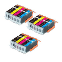 15 Pack Printer Ink Combo + Smart Chip For 250 251 Ip7220 Mg6420 Mx922 M... - $30.99