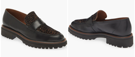 Paul Green Natasha Leopard Print Leather Loafers Size 7.5 NWOB - £235.93 GBP