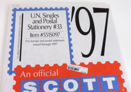 Scott 1997 UN Singles &amp; Postal Stationery Stamp Album Supplement #33 551... - $6.57