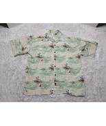 Bubba Forest Gump Shrimp Hawaiian Camp Shirt XL Lt. Dan&#39;s Aloha Gear Tro... - £17.66 GBP