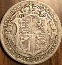 1918 Uk Gb Great Britain Silver Half Crown Coin - £18.86 GBP