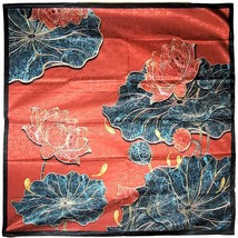 NWT Silk Scarf 53&quot;x53&quot; Super Large Square Shawl Wrap S3624 Xiang Yun Sha - £43.20 GBP