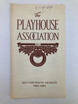 1984 Program The Playhouse Association The Girls in 509 by Howard Teichmann - £11.26 GBP