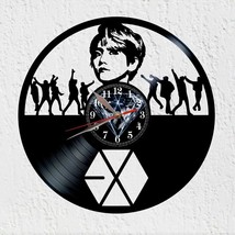 Korean pop group silhouette vinyl disc watch, exo kpop music decoration - £40.33 GBP