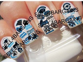 New 2023 Designs》Nfl Carolina Panthers FOOTBALL》31 Different Designs》Nail Decals - £22.56 GBP