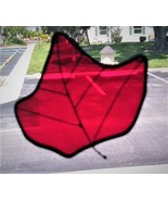 Stained Glass Red Maple Leaf Suncatcher Handmade - £6.39 GBP