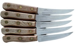 Vintage Lifetime Cutlery Old Homestead Steak Knife Set of 7 Japan - £15.48 GBP