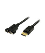 Startech DPPNLFM3PW 3FT PANEL MOUNT DISPLAYPORT CABLE (MALE TO FEMALE); ... - $48.99