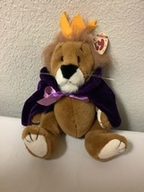 Ty Retired Lion (Sire) King Beanie Baby From Attic Treasures PVC Pellets 1993 - £373.75 GBP