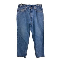 Levis Mens Jeans Size 38x32 Relaxed Fit Light Wash Cotton Denim Flaw - £15.67 GBP