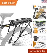 Bike Carrier Rack, 310 LB Capacity Solid Bearings Universal Adjustable B... - $78.54