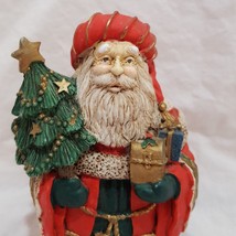 Santa Claus Presents Tree Figurine Resin 4&quot; Christmas Midwest Cannon Falls - £19.58 GBP