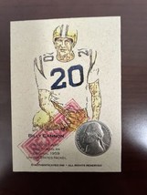 Billy Cannon REJECTED Authenticated Ink 1959 United States Nickel Card - $7.59