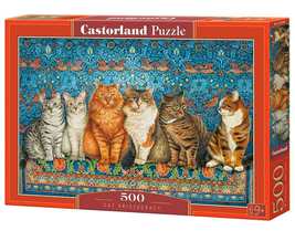500 Piece Jigsaw Puzzle, Cat Aristocracy, Animal puzzle, Fluffy Team, Pet Puzzle - £12.67 GBP