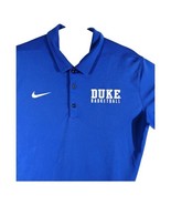 Duke University Blue Devils Basketball Nike Polo Shirt Large NCAA Blue E... - $34.65