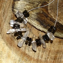 Perles de quartz fumées en cristal lisses et irrégulières pierres... - £5.56 GBP