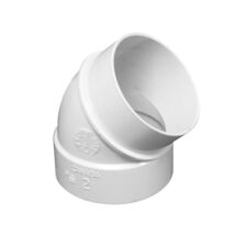 1 Canplas - Hayden Vacuum Part 765518W / Elbow Hayden, 45° Spigot, Vaculine - $11.67 CAD