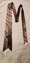Btg Mcalppo Countess Mara Maroon And Gold Stripe Silk Tie - $7.99