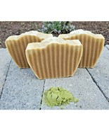 FLORAL MATCHA GREEN TEA HANDMADE LYE SOAP BARS 4 OZ - £2.39 GBP